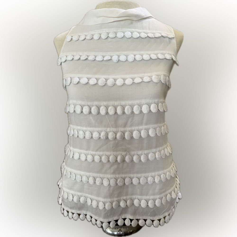 J. Crew NWT Cotton White Sleeveless Top